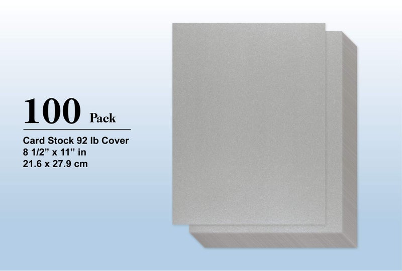 Bubbley Silver Shimmer Paper - 100-Pack Metallic Cardstock Paper, 92 lb Cover, Double Sided, Printer Friendly - Perfect for Weddings, Birthdays, Craft Use, Letter Size Sheets, 8.5 x 11 Inches - Image 4